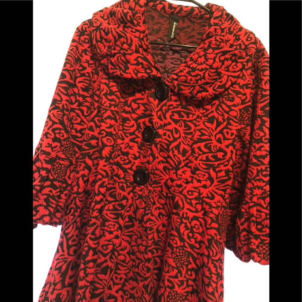 Ladies Size Large Red/Black Jacket